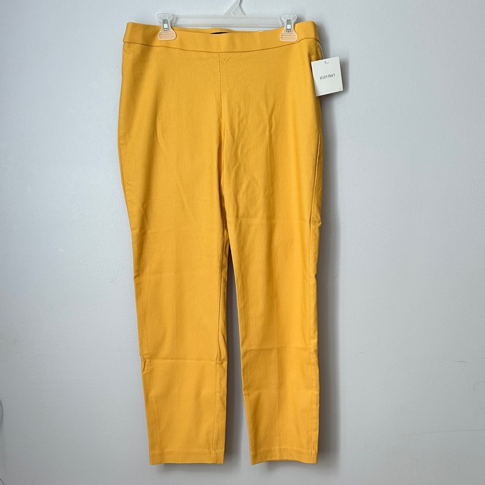 Ellen Tracy Slim fit ankle Ginger High-Waisted Pants size L NWT
